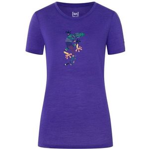 supernatural Womens El Gecko Merinoshirt (Dames |purper)