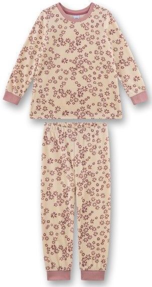 Sanetta - Kids Pyjama Long AOP 233631 - Pyjama - Beige