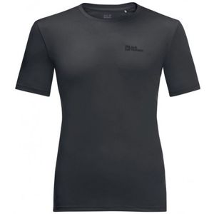 Jack Wolfskin Tech Tee Sportshirt (Heren |zwart/grijs)