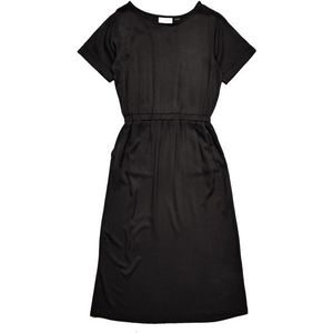 mazine - Jurk - Zwart - 7/8 Lengte - Losse Pasvorm - Viscose