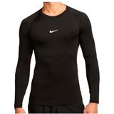 Nike Pro Dri-FIT L/S Sportshirt (Heren |zwart)