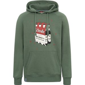 Derbe Herrenhandtasche Rot-Weiß Hoodie (Heren |olijfgroen)