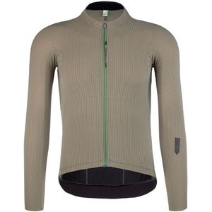 Q365 Jersey long sleeve L1 Pinstripe X Fietsshirt (Heren |beige)