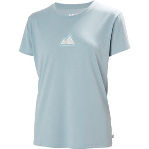 Helly Hansen Womens Skog Recycled Graphic Tee Sportshirt (Dames |grijs)