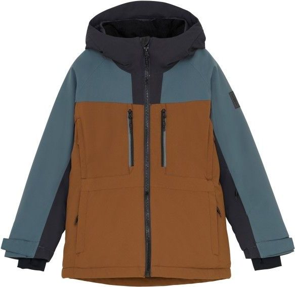 Color Kids - Juniors Ski Jacket Colorblock - Ski-jas - Bruin - Waterdicht