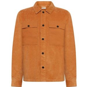 KnowledgeCotton Apparel - 8-Wales Corduroy Overshirt - Overhemd - Oranje