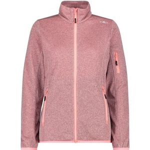 CMP Womens Jacket Knitted + Mesh Fleecevest (Dames |roze)