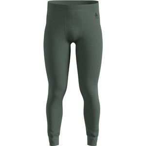 Odlo - Merino 160 Bl Bottom Long - Merino-ondergoed - Grijs/Olijfgroen