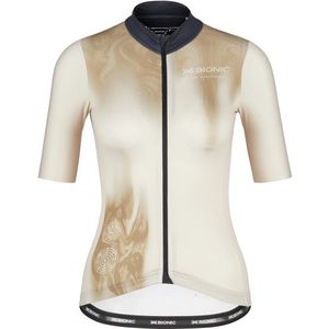 X-Bionic Womens Corefusion Ride Jersey S/S Fietsshirt (Dames |beige)