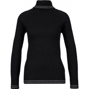 Stoic Womens MMXXNauta Wool Turtle Neck Sweater Wollen trui (Dames |zwart)