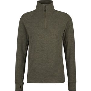 Heber Peak TimberHe Fleece Half Zip Fleecetrui (Heren |bruin/olijfgroen)