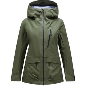 Peak Performance Womens Vertical GORE-TEX 3L Jacket Ski-jas (Dames |olijfgroen |waterdicht)