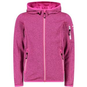 CMP Girls Jacket Fix Hood Knitted + Mesh Fleecevest (Kinderen |roze)