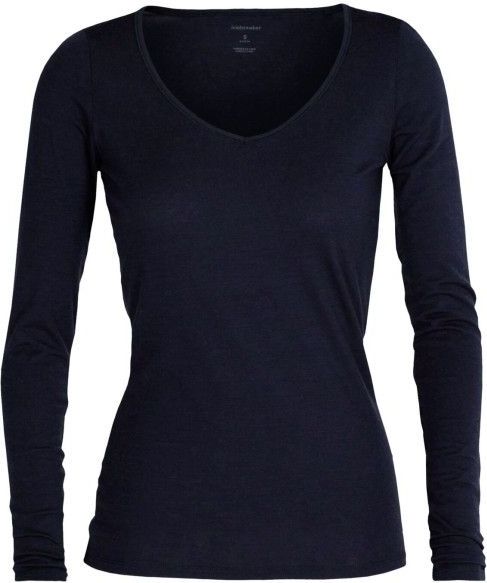 Icebreaker - Womens Siren L/S Sweetheart - Merino-ondergoed - Blauw