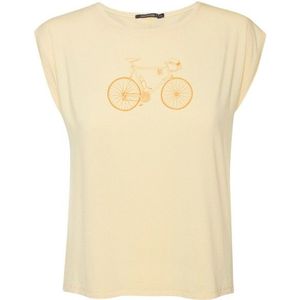 GreenBomb Womens Bike Classic Timid Tops T-shirt (Dames |beige)