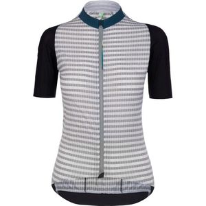 Q365 Womens Jersey sleeveless L1 Pinstripe Fietshemd (Dames |grijs)