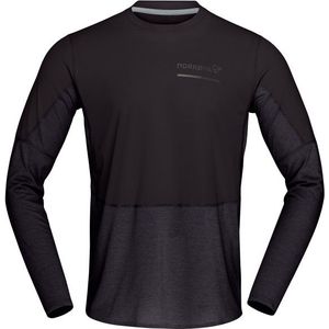 Norrona Senja Equaliser Lightweight Long Sleeve Hardloopshirt (Heren |zwart)