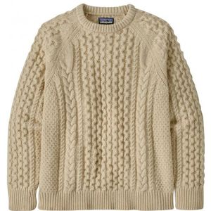 Patagonia Recycled Wool Cable Knit Crewneck Sweater Trui (beige)