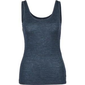 Stoic Womens MerinoRib RonnebySt Tank Merinoshirt (Dames |blauw)