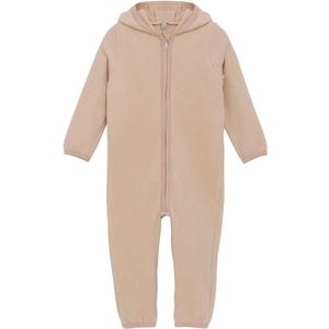 Huttelihut Kids Pram Suit Bear Ears Wool Fleece Overall (Kinderen |beige)