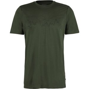 Stoic Merino150 Heladagen T-Shirt Fjord Merinoshirt (Heren |olijfgroen)