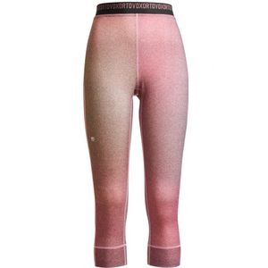 Ortovox Womens 185 RockNWool Print Short Pants Merino-ondergoed (Dames |roze)