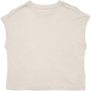 Mazine Womens Cropped T Loose Fit T-shirt (Dames |beige)