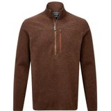 Sherpa - Rolpa Eco Zip Tee - Fleecetrui - Bruin