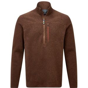 Sherpa - Rolpa Eco Zip Tee - Fleecetrui - Bruin