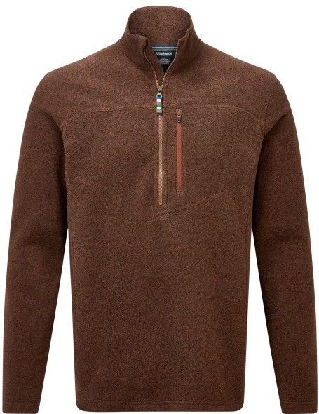 Sherpa - Rolpa Eco Zip Tee - Fleecetrui - Bruin