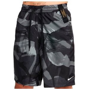 Nike Form Camo Dri-FIT 9 Training Shorts Hardloopshort (Heren |zwart/grijs)