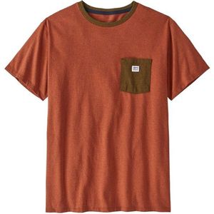 Patagonia Shop Sticker Pocket Responsibili-Tee T-shirt (rood)