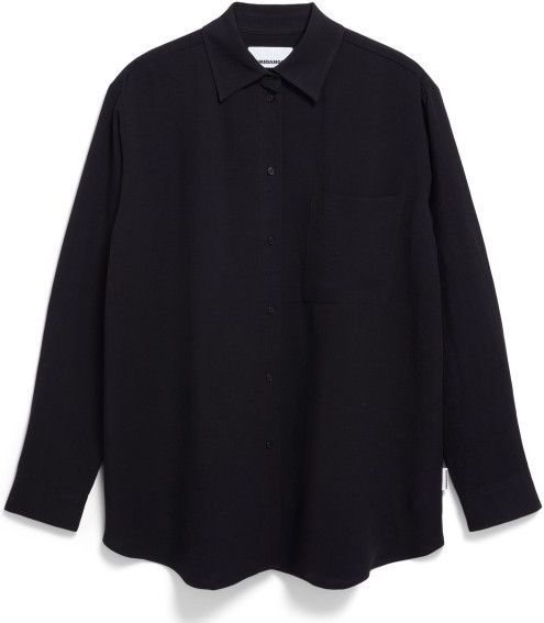 ARMEDANGELS Womens Maalgaa Lino Blouse (Dames |zwart)