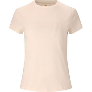 ATHLECIA - Miwa S/S Tee - Sportshirt - Beige/Wit