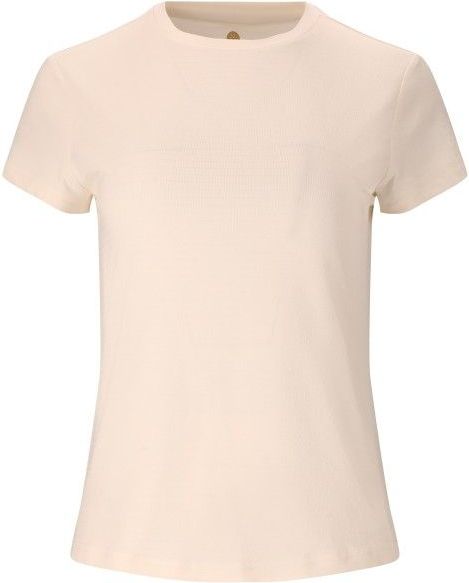 ATHLECIA - Miwa S/S Tee - Sportshirt - Beige/Wit