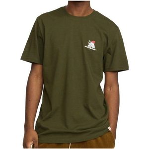 Revolution Printed T-Shirt Red Hat T-shirt (Heren |olijfgroen)
