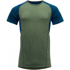 Devold Running Merino T-Shirt Hardloopshirt (Heren |olijfgroen)