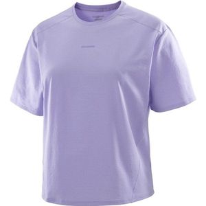 Salomon Womens Trackline Sportshirt (Dames |purper)
