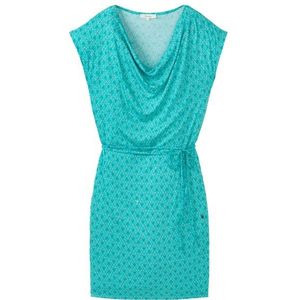 Tranquillo Womens Kurzes Ecovero Kleid Jurk (Dames |turkoois)