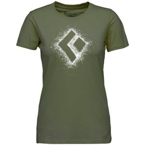 Black Diamond Womens Chalked Up 20 S/S Tee T-shirt (Dames |olijfgroen)