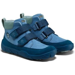 Affenzahn Kids Übergangsschuh Leder Friendy Barefootschoenen (Kinderen |shark /blauw |waterdicht)