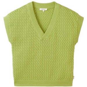 Tranquillo Womens Strick-Shirt Top (Dames |groen/olijfgroen)