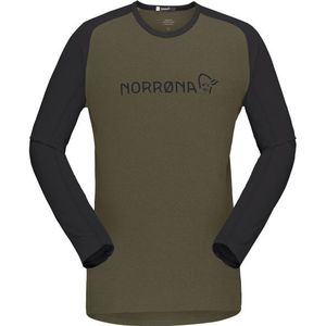 Norrona Fjora Equaliser Lightweight Long Sleeve Fietsshirt (Heren |olijfgroen)