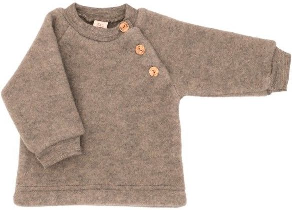 Engel - Kinder Raglanpullover - Wollen Trui - Bruin - Zonder Capuchon