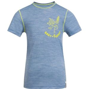 Jack Wolfskin Kids Merino Graphic T Merinoshirt (Kinderen |blauw)