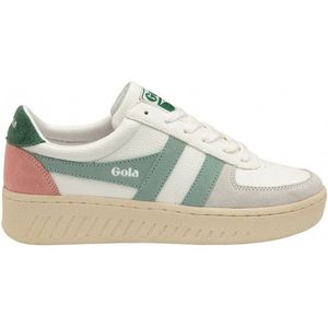Gola - Grandslam Trident - Sneakers - Wit - Gerecycled PU - Suède Accenten