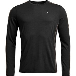 Ortovox 185 RockNWool Long Sleeve Merino-ondergoed (Heren |zwart)