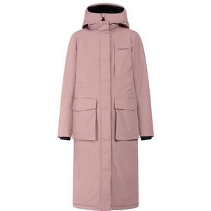 Didriksons Womens Leya Parka L 3 Lange jas (Dames |roze |waterdicht)