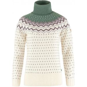 Fjällräven Womens Övik Knit Roller Neck Wollen trui (Dames |wit)