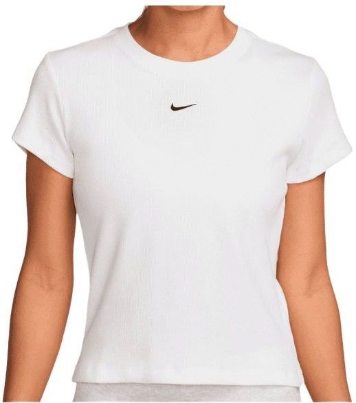 Nike - Sportswear - T-shirt - Wit - Geribbeld Katoen